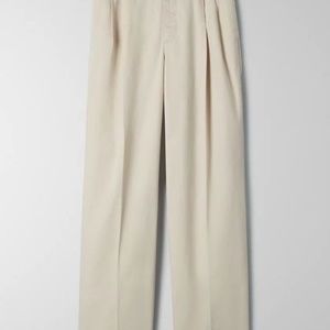 Aritzia TNA High Wasted Beige Pant Crawford Pant
